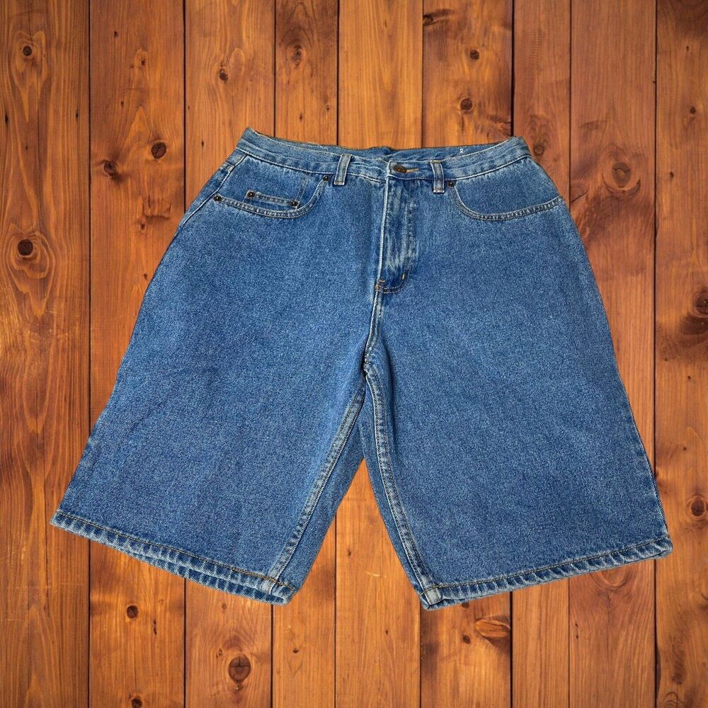 Vintage Jordache Basics Jean Shorts Mens Size 32 Blue NWT Dead Stock Y2K